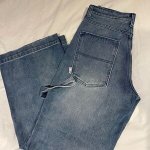 Delia’s by Dolls Kill Light Wash Baggy Carpenter Jeans